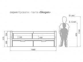 Кровать-тахта Svogen с ящиками и бортиком бежевый-белый в Артёмовском - artyomovskij.magazinmebel.ru | фото - изображение 3