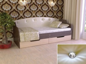 Кровать Юниор Тип 2 Венге/дуб молочный 800х1600 в Артёмовском - artyomovskij.magazinmebel.ru | фото - изображение 1