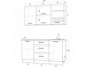 Кухонный гарнитур Флоренс Грин 1600 в Артёмовском - artyomovskij.magazinmebel.ru | фото - изображение 4