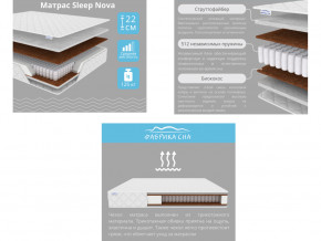 Матрас Sleep Nova шириной 1800 мм в Артёмовском - artyomovskij.magazinmebel.ru | фото - изображение 2