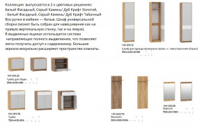 Прихожая Нортон Дуб Крафт Табачный/Серый Камень в Артёмовском - artyomovskij.magazinmebel.ru | фото - изображение 2