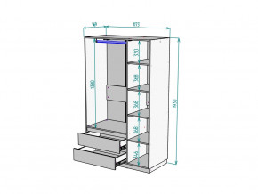 Шкаф Malta light H298 Белый в Артёмовском - artyomovskij.magazinmebel.ru | фото - изображение 2