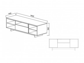 Тумба для ТВА Moderno-1400 Ф6 в Артёмовском - artyomovskij.magazinmebel.ru | фото - изображение 4