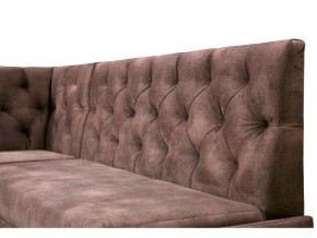 Угловой диван Призма со стяжкми коричневый со спальным местом в Артёмовском - artyomovskij.magazinmebel.ru | фото - изображение 2
