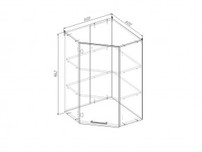 ВУ9 Модуль верхний Угловой МВУ9 в Артёмовском - artyomovskij.magazinmebel.ru | фото